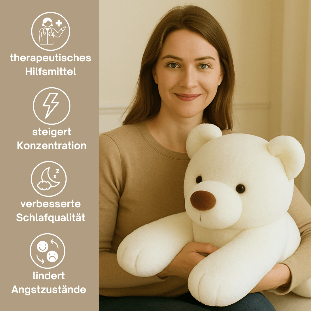 Gewichtetes Therapie Polarbär Kuscheltier - Snuggle World