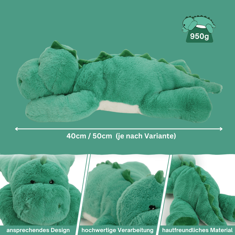 Therapeutisches Dino Kuscheltier mit Gewicht – Fördert Entspannung